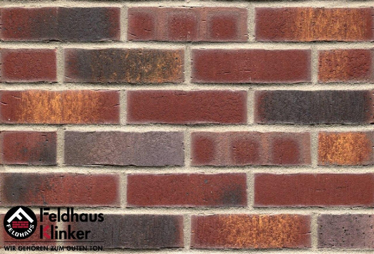 Клинкерный кирпич ручной формовки FELDHAUS KLINKER K769NF Vascu Cerasi Legoro