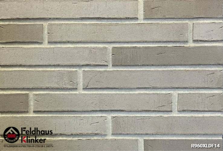Клинкерная плитка для фасада FELDHAUS KLINKER R960XLDF14 vario argo fumus
