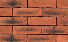 Кирпич керамический ручной формовки Terca Westcliffe Weathered Red, полнотелый лицевой