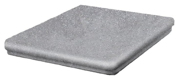 Ступень - флорентинер угловая Stroeher Keraplatte Roccia 840 grigio, 345x345x12