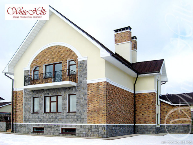 Фасадная плитка под кирпич Лондон Брик 300-40 White Hills