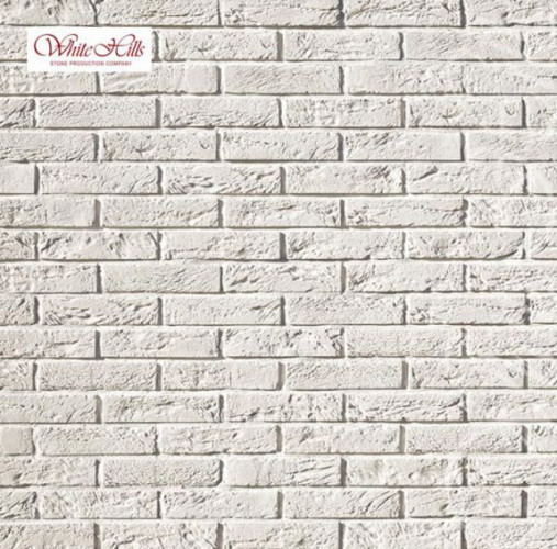 Фасадная плитка искусственный камень Дерри Брик 385-00 White Hills
