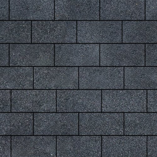 Тротуарная плитка SteinRus Грас, Неро, backwash 80 мм