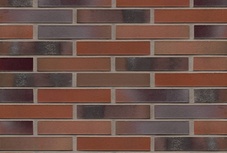 Клинкерная плитка для фасада FELDHAUS KLINKER R560DF14 Carbona carmesi colori