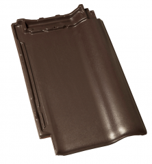 Элегантная низкопрофильная черепица PIEMONT с матовым ангобированным покрытием, оттенок Havannabraun (Гаванский коричневый)