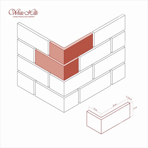 Фасадная плитка искусственный камень Йоркшир 405-10 White Hills