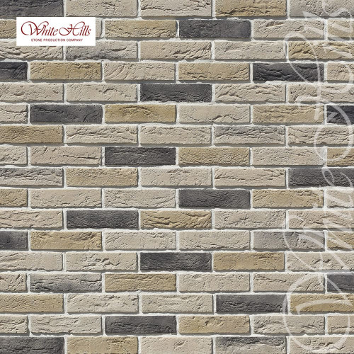 Фасадная плитка искусственный камень Дерри Брик 386-30 White Hills