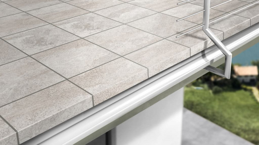 Ступень прямой угол Stroeher Keraplatte Epos 951 krios, 294x175x52х10