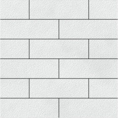 Тротуарная плитка SteinRus Гранада, белый, native 80 мм