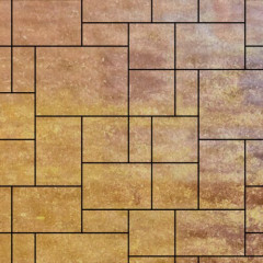 Тротуарная плитка SteinRus Инсбрук Альпен, colormix Брайс, гладкая 60 мм