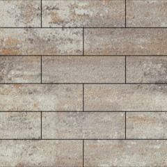 Тротуарная плитка SteinRus Гранада, colormix Берилл, native 80 мм