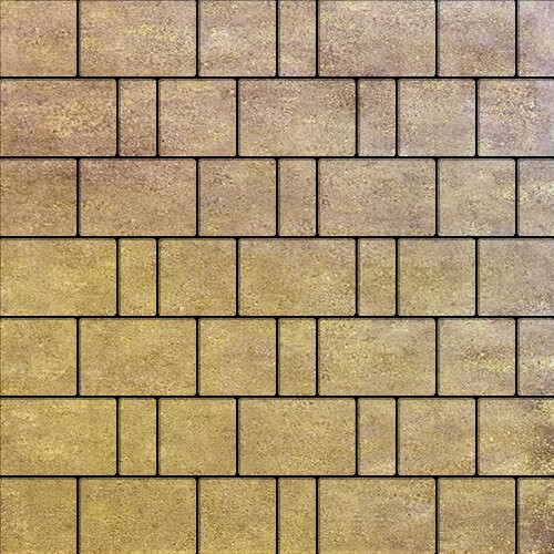 Тротуарная плитка SteinRus Бергамо, colormix Брайс, гладкая 40 мм