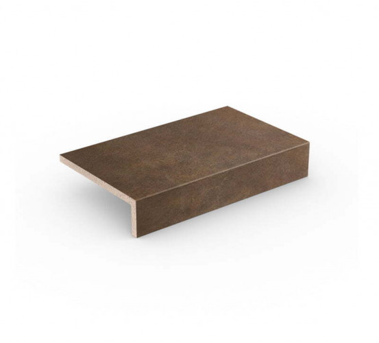 Ступень прямой угол Stroeher Keraplatte Asar 640 maro, 294x175x52х10