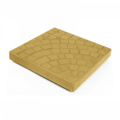 Тротуарная плитка Нобетек Квадрат 1КД5Ф желтая 50 мм