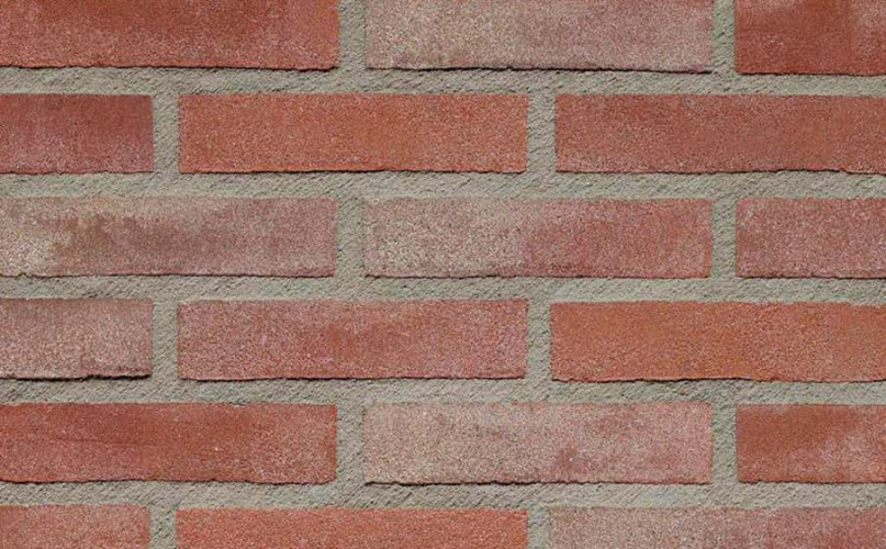 Кирпич керамический ручной формовки Terca Oud Rose Klinker, полнотелый лицевой