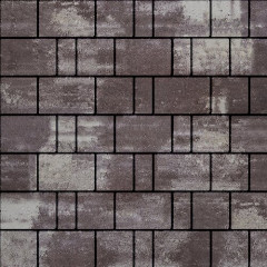Тротуарная плитка SteinRus Бергамо, colormix Браун, гладкая 40 мм