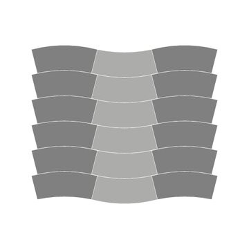Тротуарная плитка SteinRus Аксио, Таймыр, backwash 80 мм