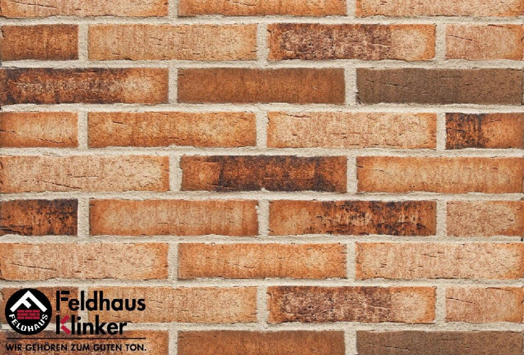 Клинкерный кирпич ручной формовки FELDHAUS KLINKER K665NF Sintra Sabioso Binaro