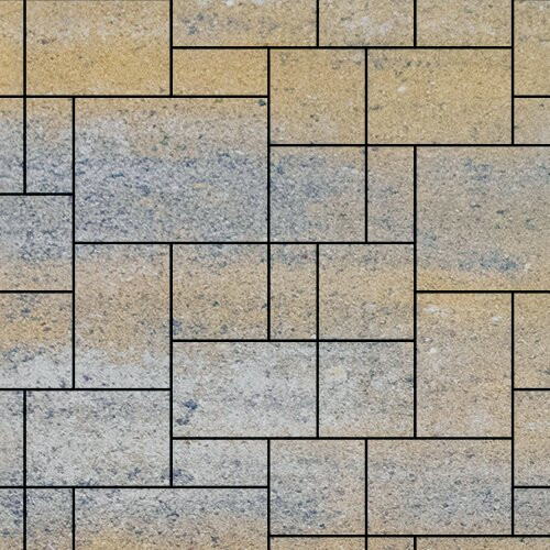 Тротуарная плитка SteinRus Инсбрук Альпен, colormix Сиена, гладкая 60 мм