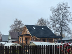 Композитная черепица TimsTile Вудстоун 1340*420 мм Черный
