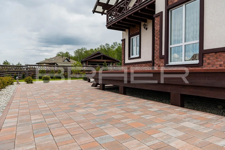 Тротуарная плитка БРАЕР Старый город Ландхаус, Color Mix "Койот", h60