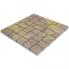 Тротуарная плитка SteinRus Инсбрук Альпен, colormix Тахель, native 60 мм