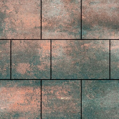 Тротуарная плитка SteinRus Инсбрук Ланс, colormix Штайнрус, гладкая 60 мм