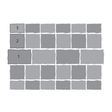 Тротуарная плитка SteinRus Старый город, colormix Берилл, гладкая 60 мм