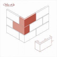 Фасадная плитка искусственный камень Шеффилд 431-80 White Hills